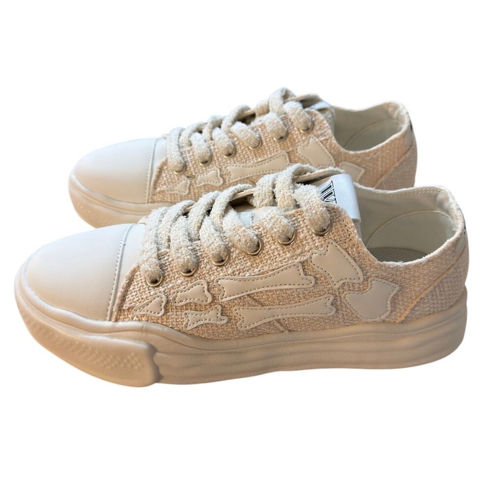 NEW Watson Men's Vulcan Sneakers Color: Cream/Off White Size 10 - Picture 4 of 11